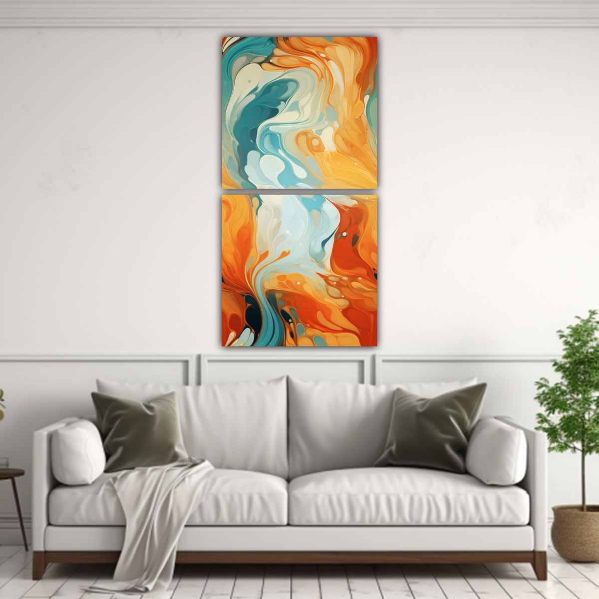 GENERICO - Pinturas Decorativas De Lienzo Abstracto Sin 80x160 Cm