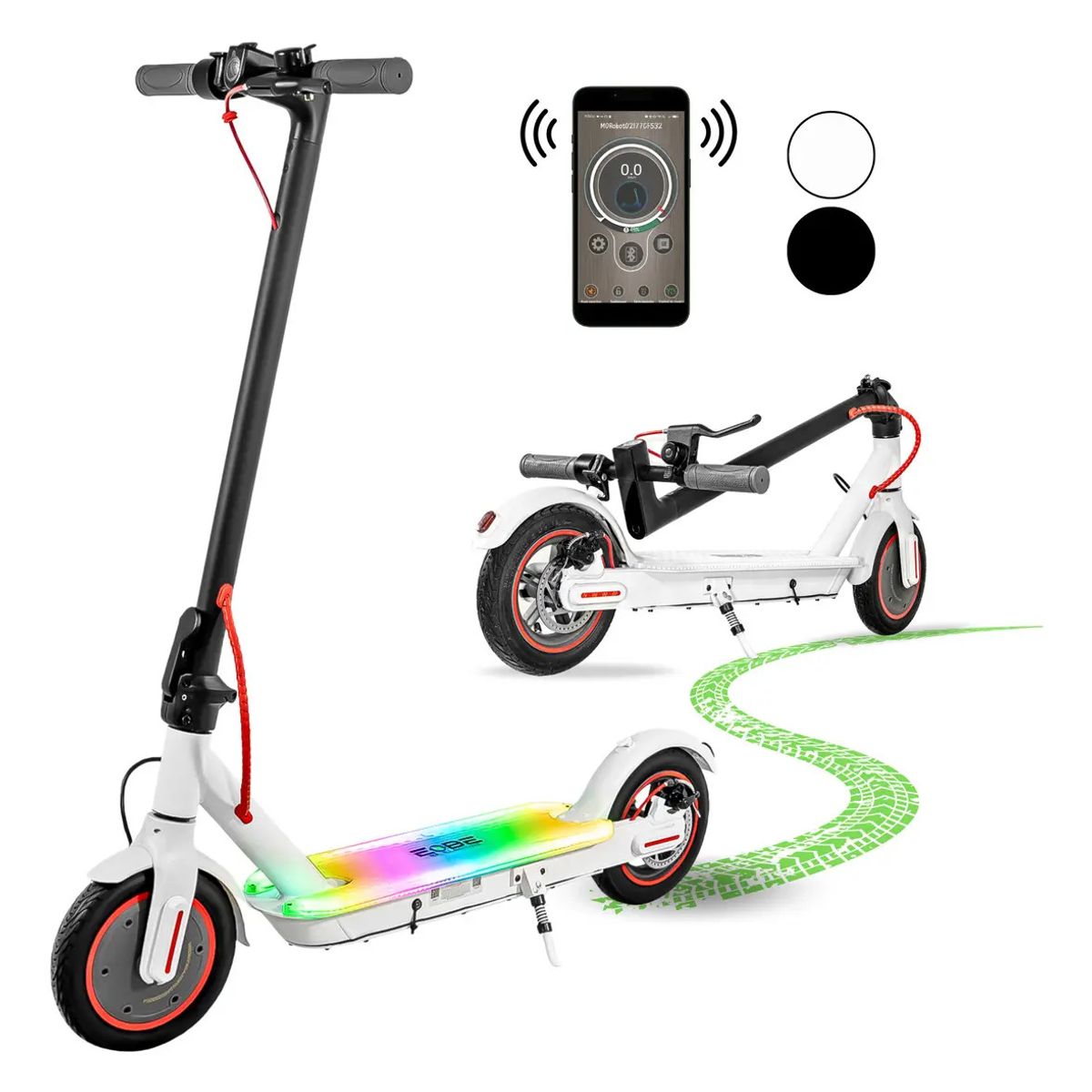 CENTURFIT - Scooter Electrico Plegable Patin 30kmh Led 120kg Centurfit