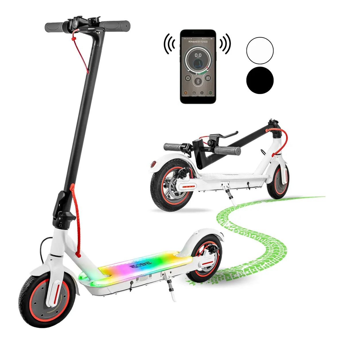CENTURFIT - Scooter Electrico Plegable Patin 30kmh Led 120kg Centurfit