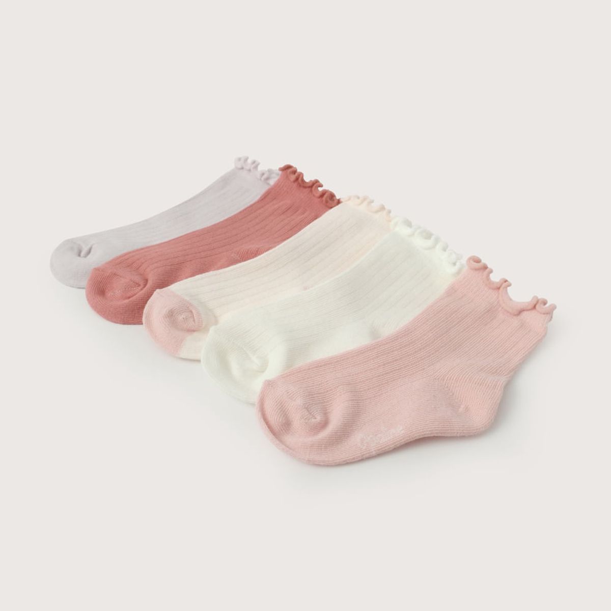 OPALINE - Pack de 5 calcetines rosados niña 40821