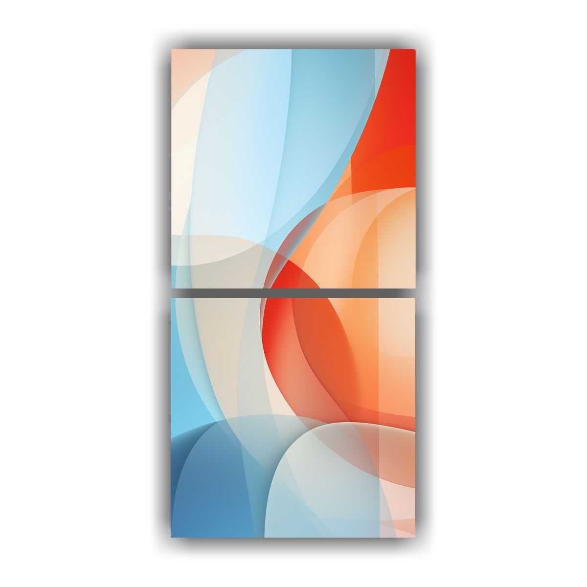 GENERICO - Cuadro Abstracto En Bastidor Con Expresividad De 70x140 Cm