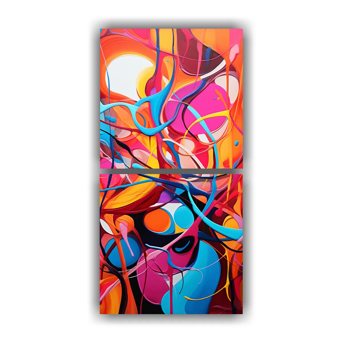 GENERICO - Pinturas Abstractas Modernas De Líneas Finas Y 70x140 Cm
