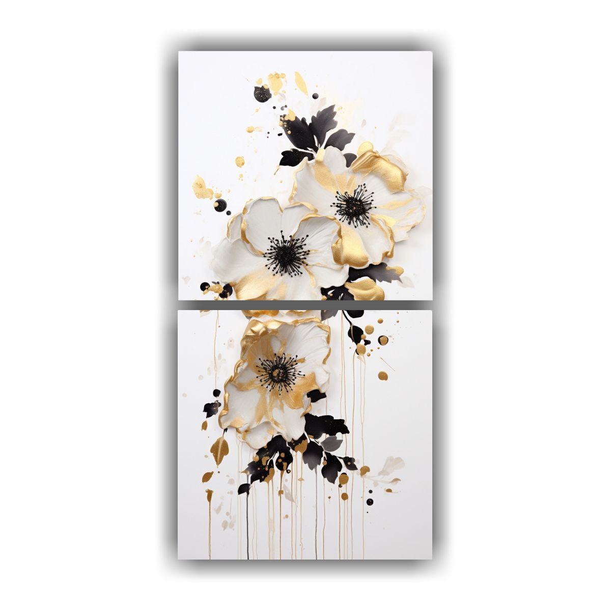 GENERICO - Pintura Decorativa En Acrílico Blanco Con Estilo 70x140 Cm