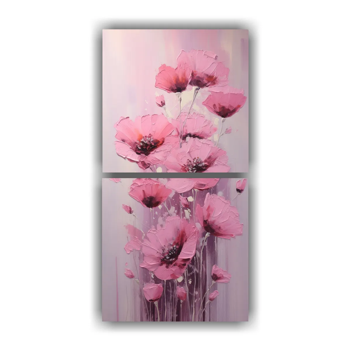 GENERICO - Pintura De Lienzo Estilo POPPIES En Rosa 80x160 Cm