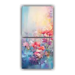 GENERICO - Cuadro Decorativo Moderno De Jardín Tranquilo Al 70x140 Cm