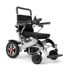 NANOFORT - Silla Ruedas Electrica Plegable Acero Controlador 5 Vl Negro