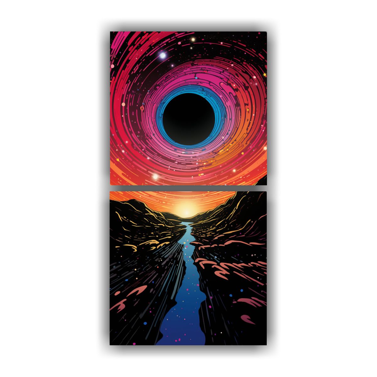 GENERICO - Artes De Pared Calidos Urbano Estilo Retro Comi 70x140 Cm