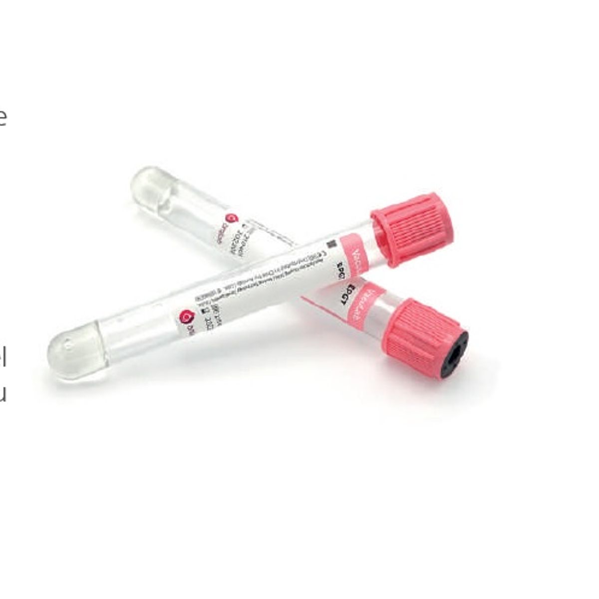 GENERICO - Tubo tapa rosado PPGT EDTA Gel, 5ml Vaculab, 13x100mm 100 unidades