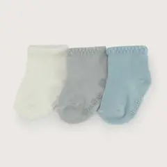 OPALINE - Pack de 3 calcetines azules de bebe 41119