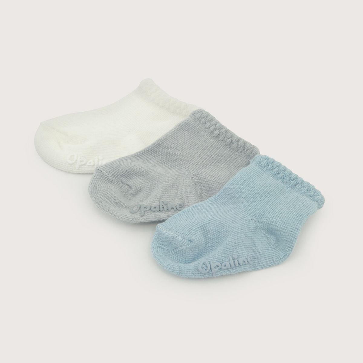 OPALINE - Pack de 3 calcetines azules de bebe 41119
