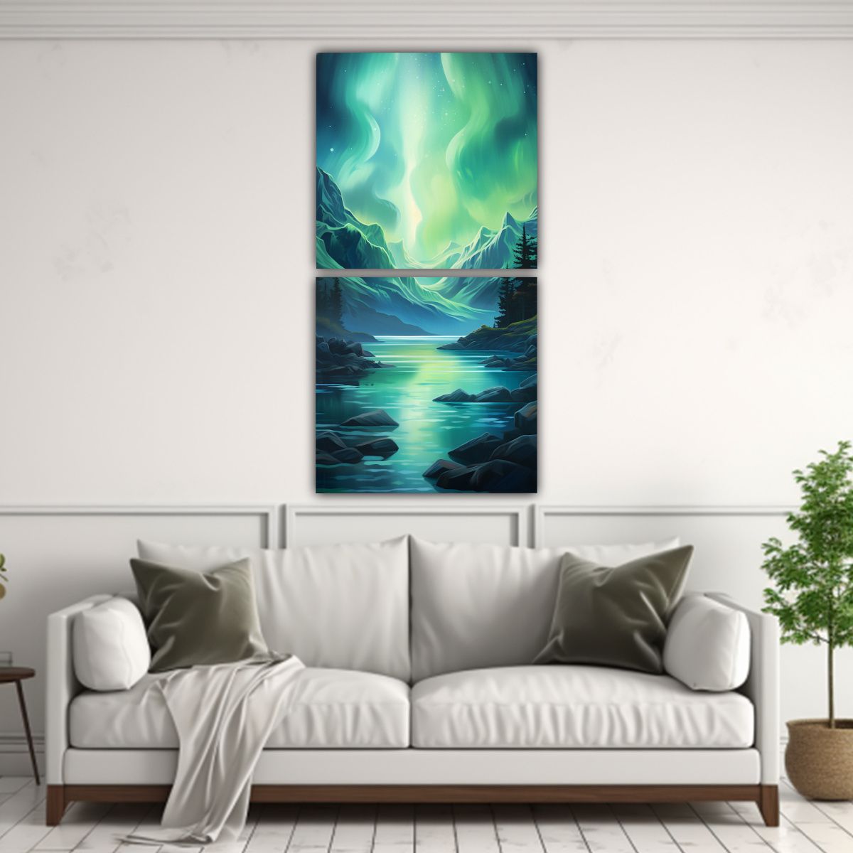 GENERICO - Pinturas Decorativas En Bastidor Luminosos 70x140 Cm