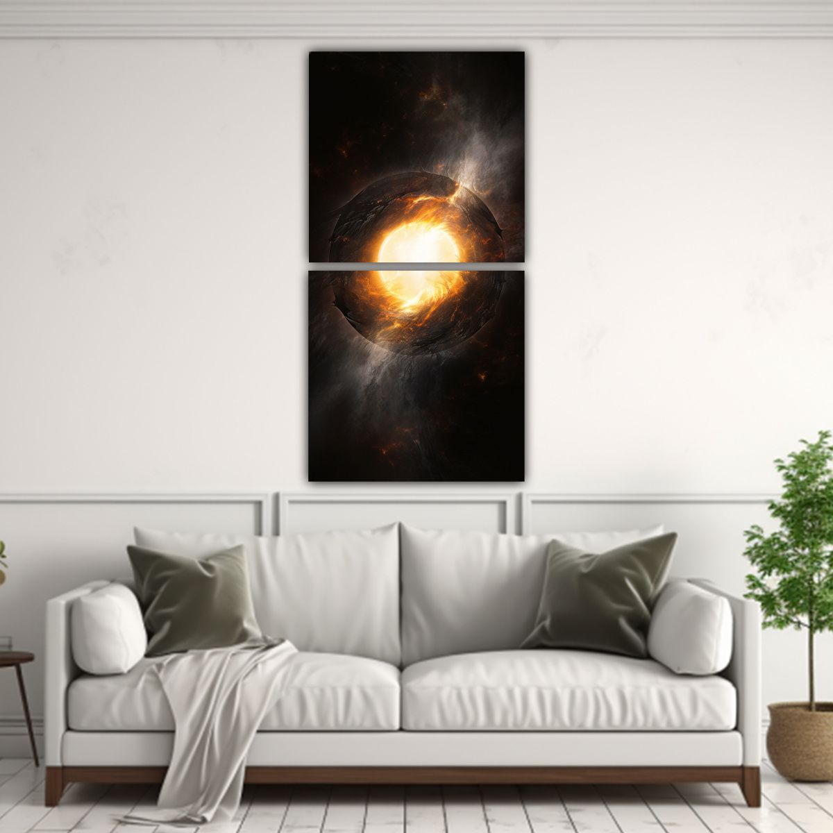 GENERICO - Cuadros Expresión Visual Efecto Solar Enérgico 70x140 Cm