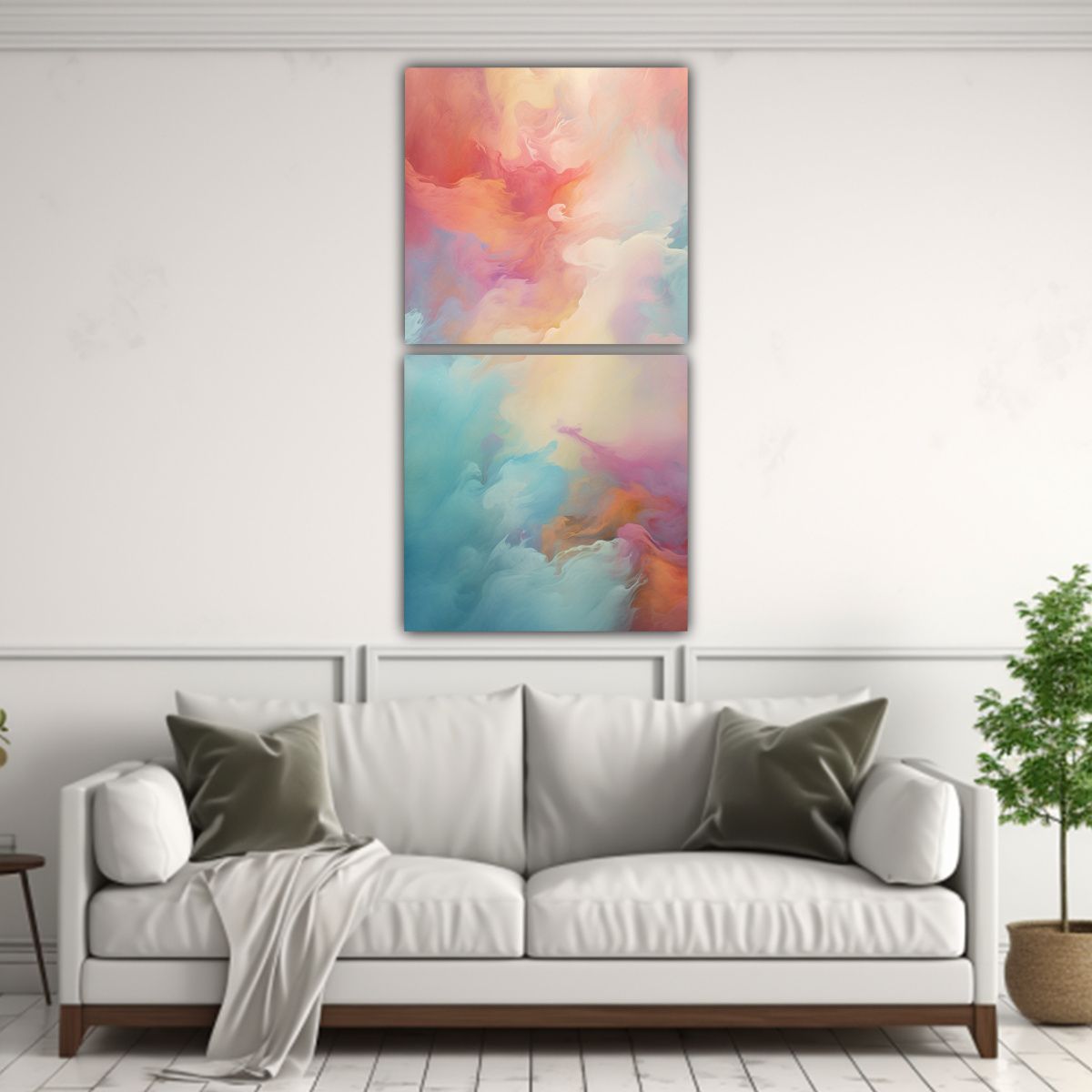 GENERICO - Cuadros De Decoración Para El Hogar Con Paisaje 70x140 Cm