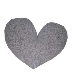 DECORACION CREATIVA - Cojin Infantil Bebe - diseño Corazon Gris