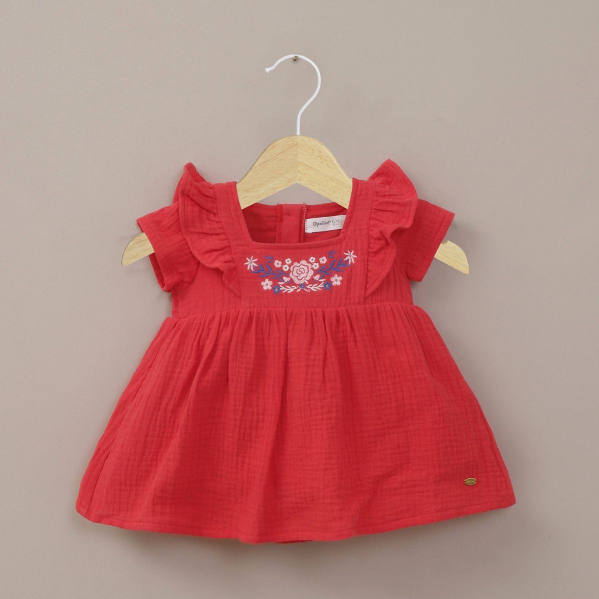 OPALINE - Vestido rojo de niña