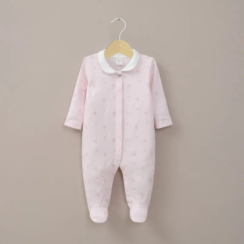 OPALINE - Osito rosado estampado de bebé niña