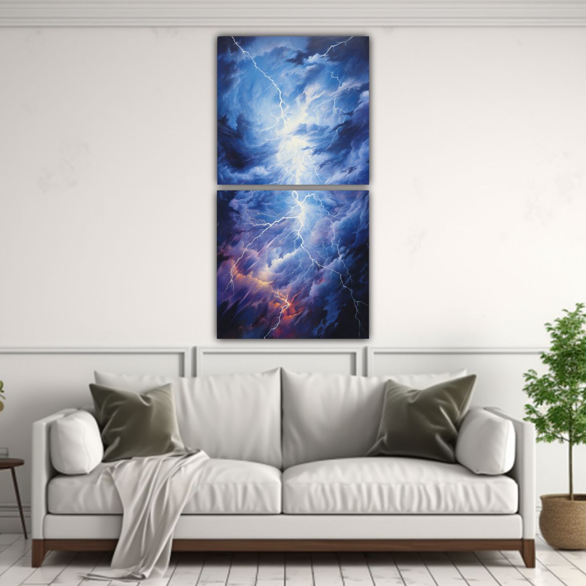 GENERICO - Interpretación Abstracta Del Caos Energético De 80x160 Cm