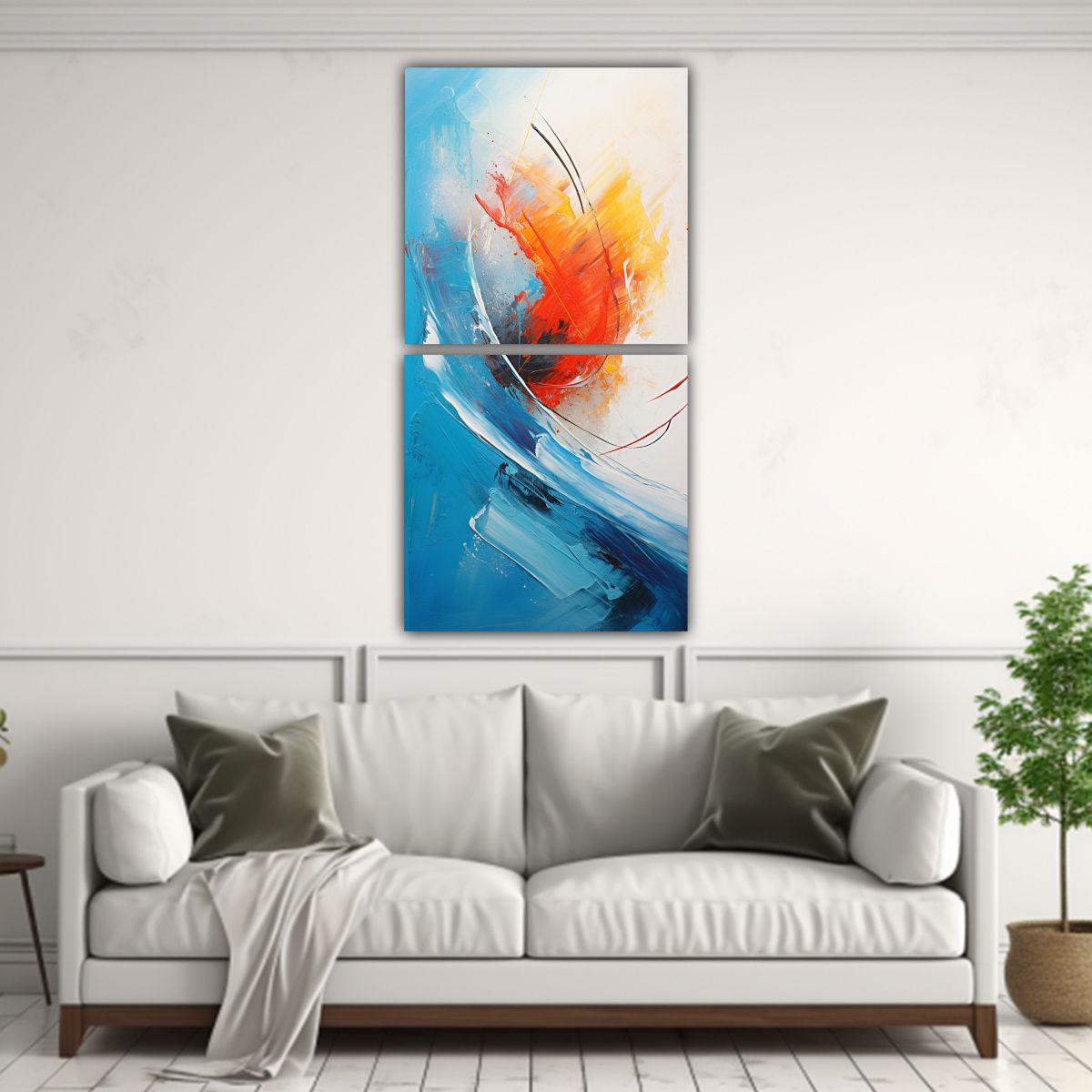 GENERICO - Pinturas Decorativas De Representación Abstracta 70x140 Cm