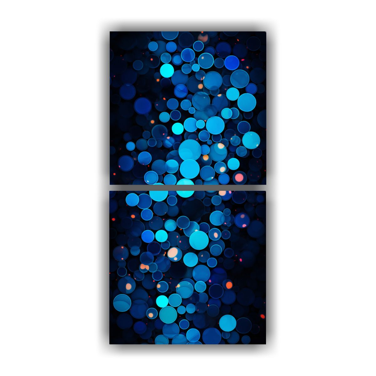 GENERICO - Pinturas De Pared En Tonos Azul Oscuro Y Azul 80x160 Cm