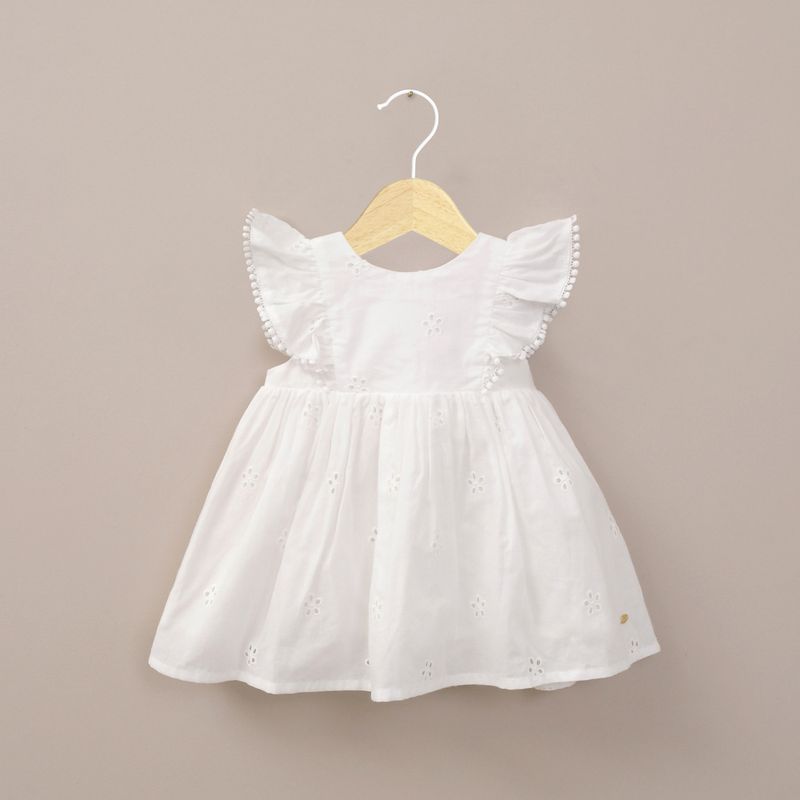 OPALINE - Vestido sin mangas blanco de niña