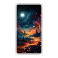 GENERICO - Cuadros Decorativos Impresionantes De Una Galaxia 70x140 Cm