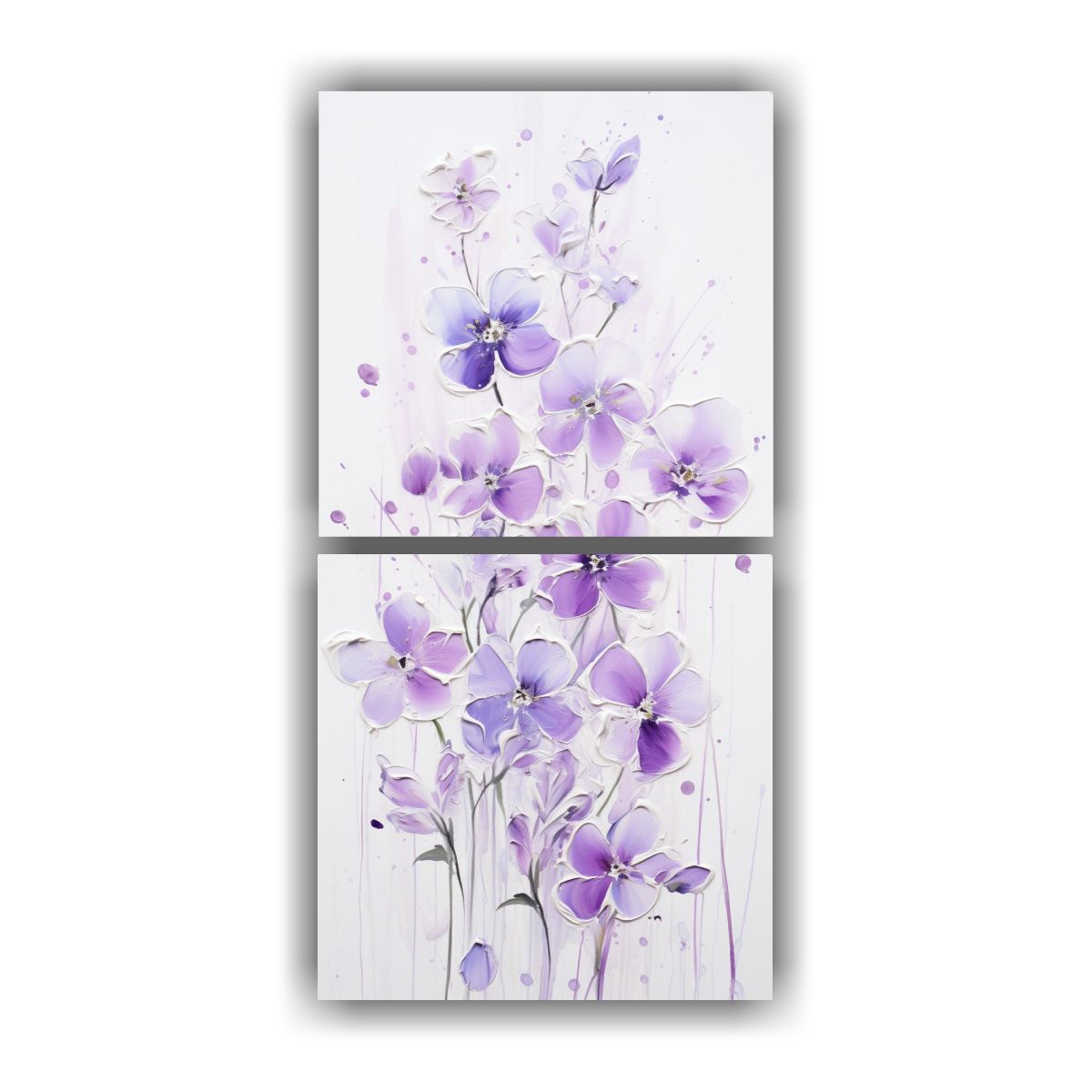 GENERICO - Pintura Acrílica Sin Costuras En Blanco Y Negro 80x160 Cm