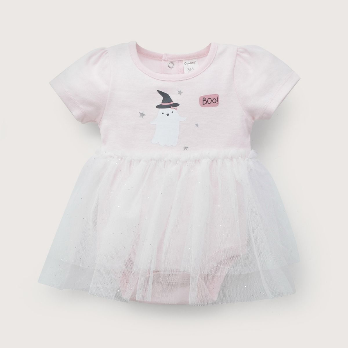 OPALINE - Body vestido rosado de bebé niña halloween