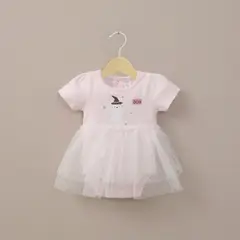 OPALINE - Body vestido rosado de bebé niña halloween