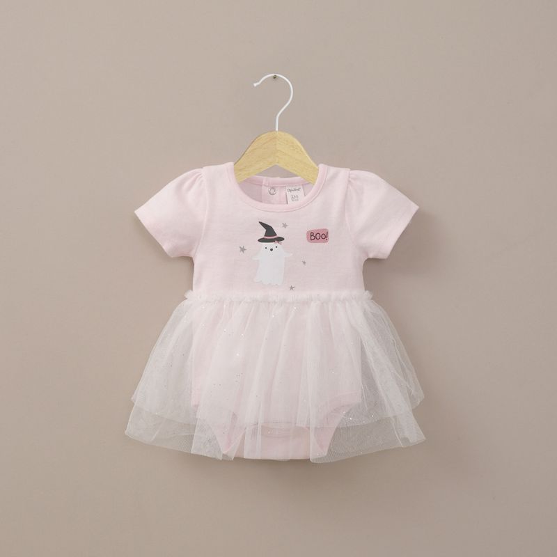 OPALINE - Body vestido rosado de bebé niña halloween