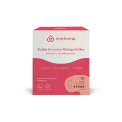 GENERICO - Toallas femeninas biodegradables Nocturna Motherna