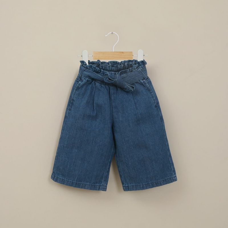 OPALINE - Jeans palazzo azul de niña