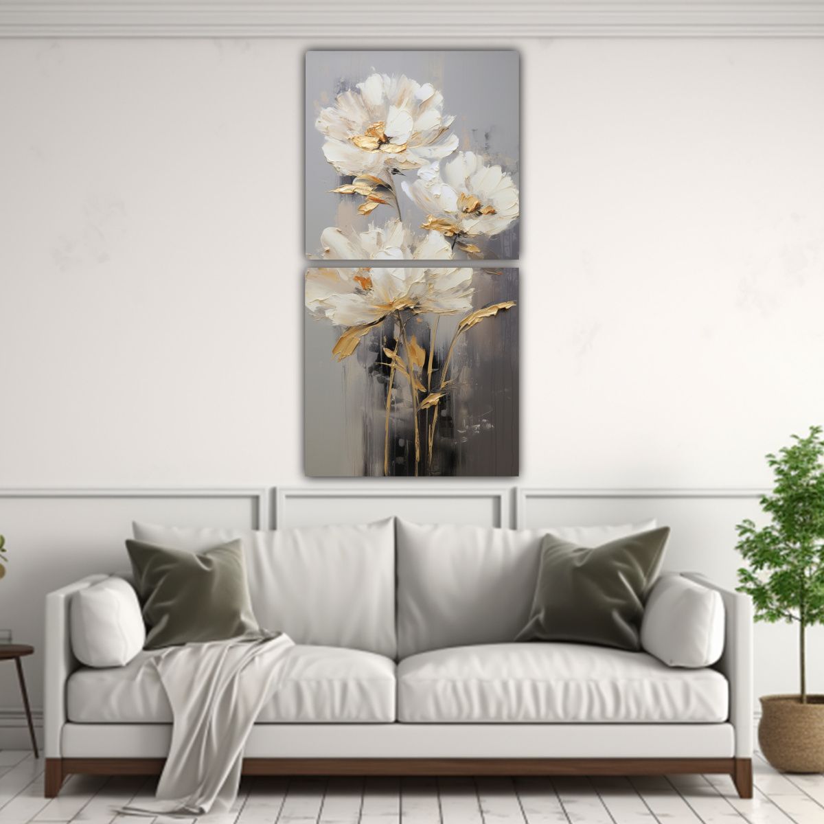 GENERICO - Telas En Bastidor Con Efecto Visual De Pintura 70x140 Cm