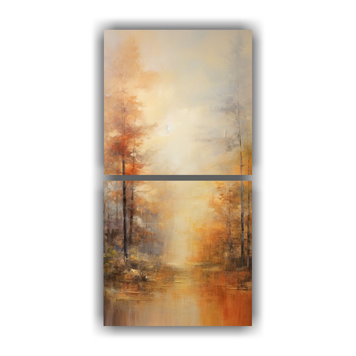 GENERICO - Set 2 Cuadros De Tela Impresa Duradera Para 80x160 Cm