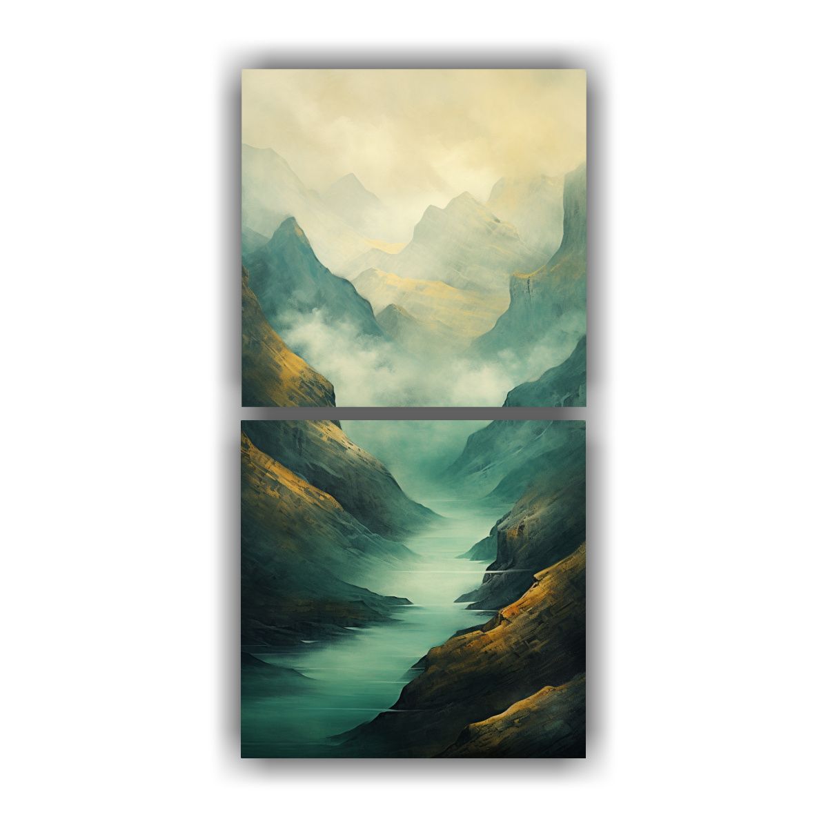 GENERICO - Pintura Decorativa Bastidor Madera Escena 80x160 Cm