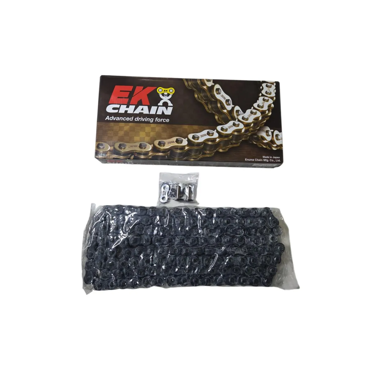 GENERICO - Cadena reforzada Moto 525 X 130 Con Qring EK Japonés