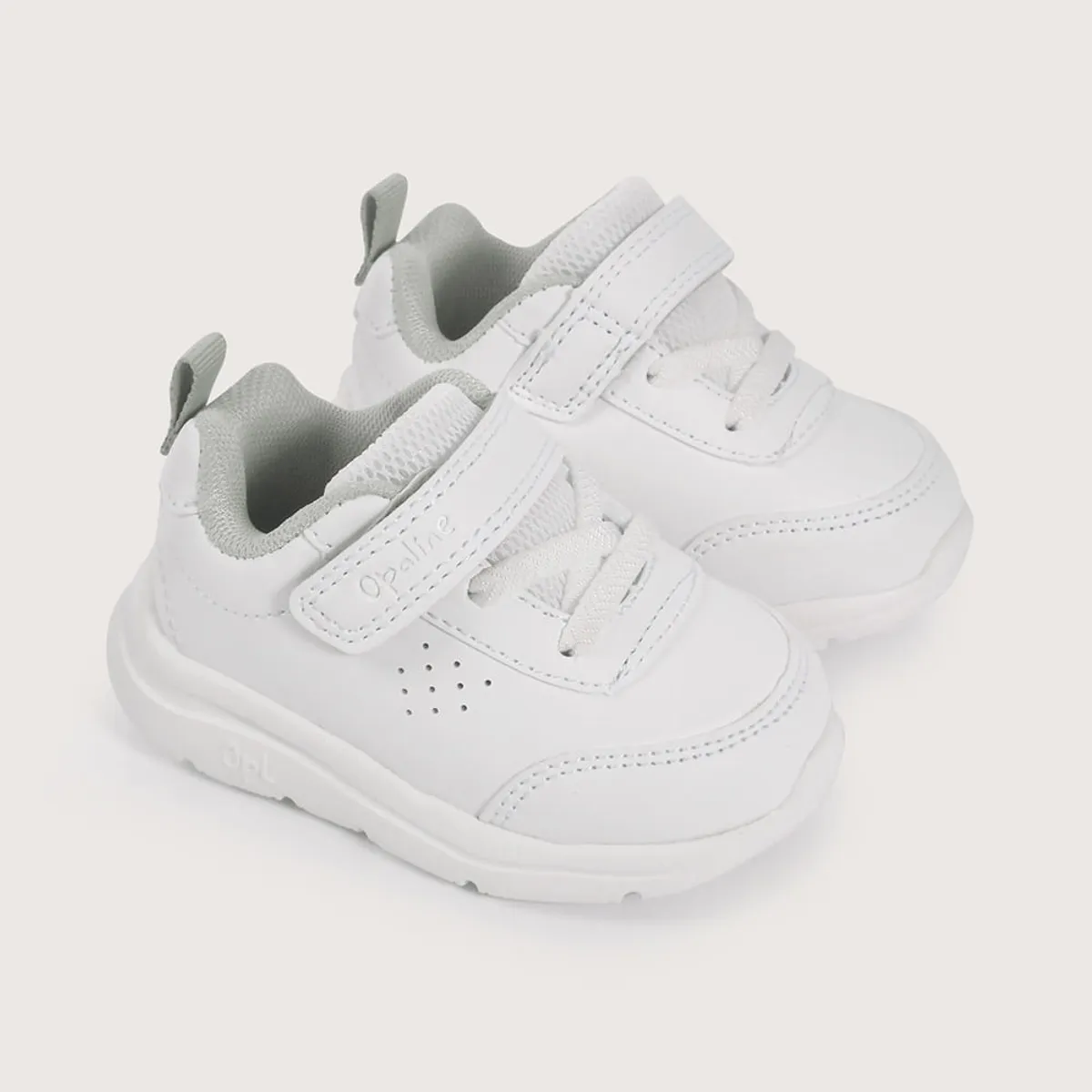 OPALINE - Zapatilla primeros pasos deportiva blanca de niño 40535