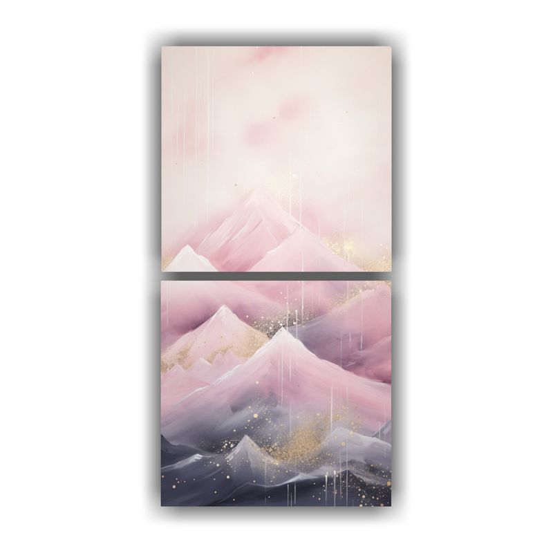 GENERICO - Pintura De Paisaje De Montaña Con Estilo 70x140 Cm