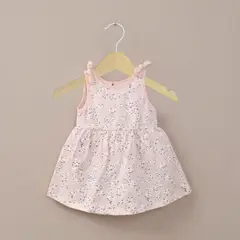 OPALINE - Vestido rosado estampado de niña