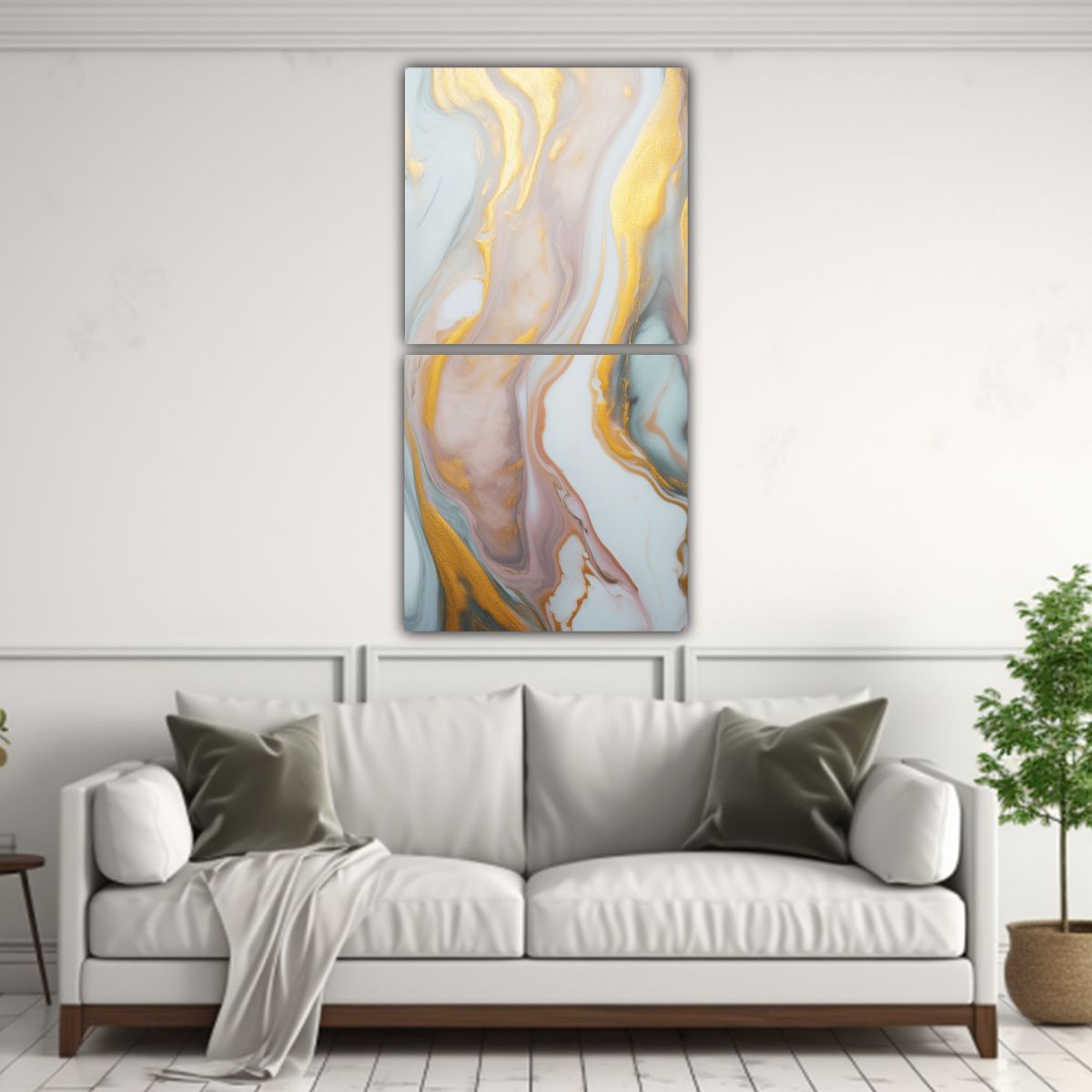 GENERICO - Cuadros Vintage Estética Eldritch Mármol 80x160 Cm