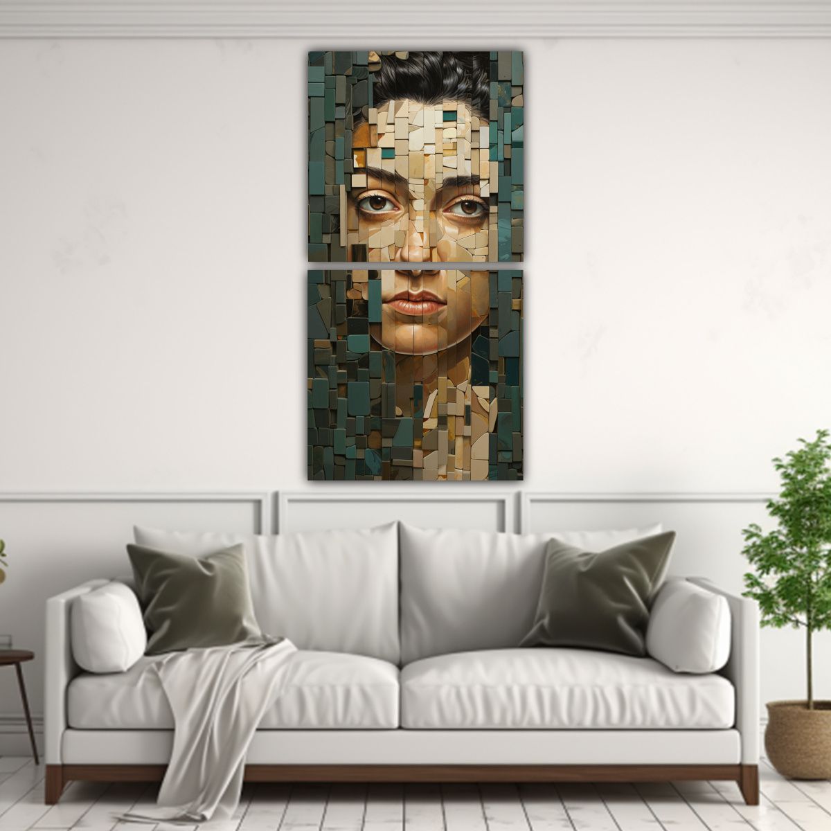 GENERICO - Cuadros Abstractos De Decoración Con Recuerdos 80x160 Cm
