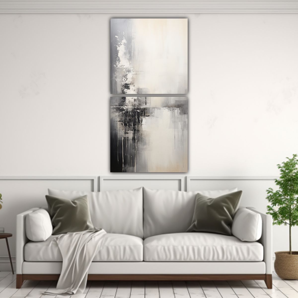 GENERICO - Pinturas Abstractas De Artes Abstracción 80x160 Cm