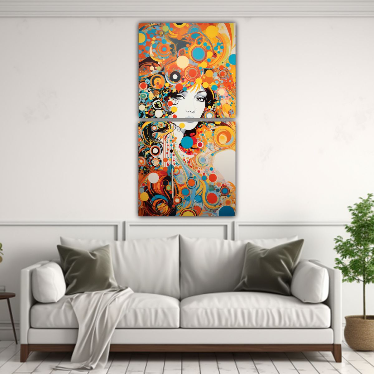 GENERICO - Lienzos Imagen Expresividad Closeup Festival Decor 70x140 Cm