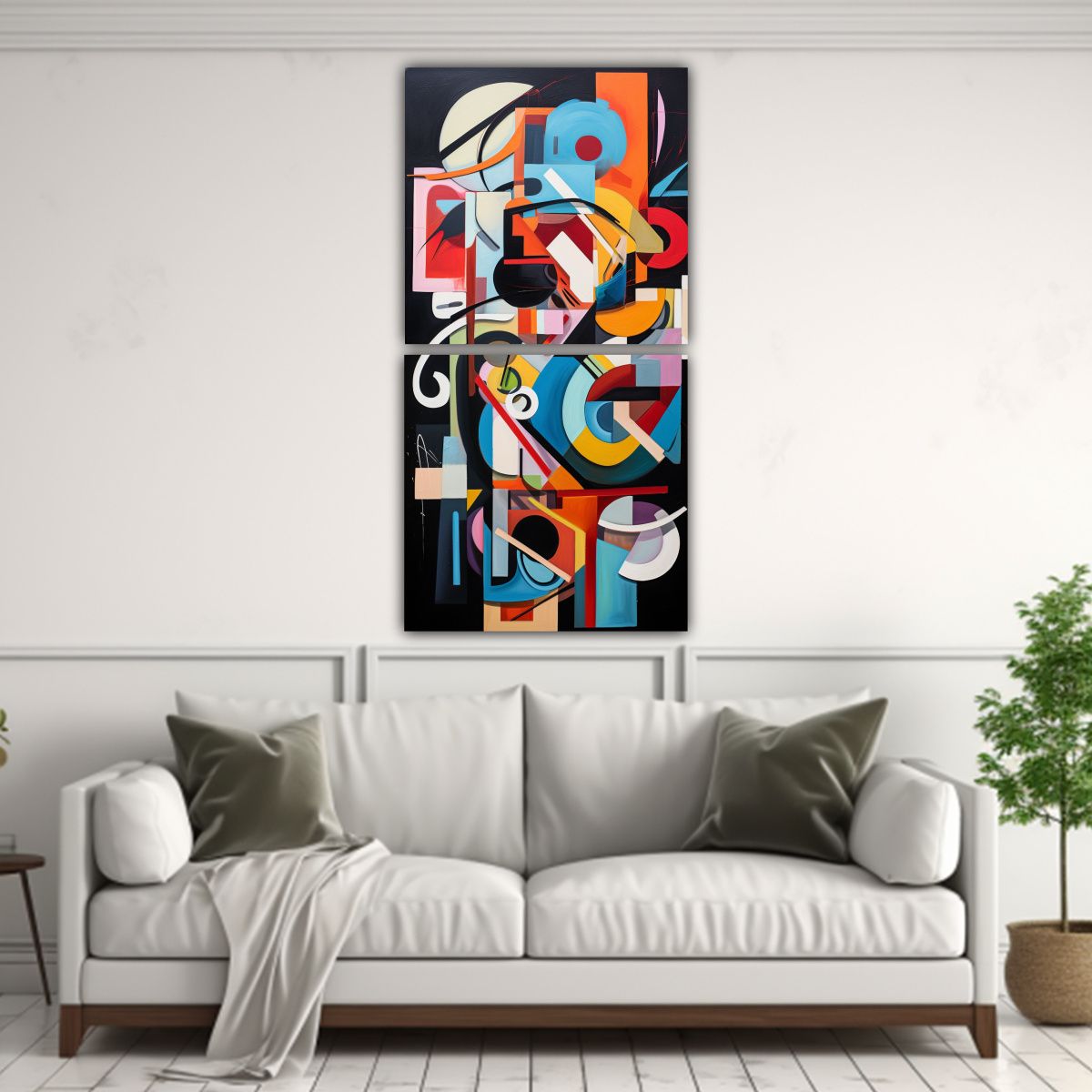GENERICO - Pinturas Decorativas De Fusión Abstracta De 70x140 Cm