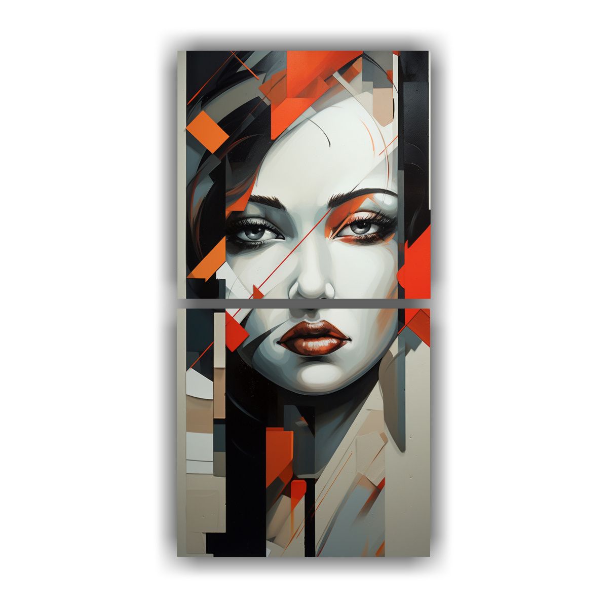 GENERICO - Pinturas Abstractas Protagonistas Modernas De Dos 70x140 Cm