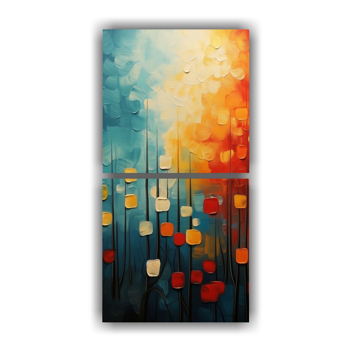 GENERICO - Pinturas Decorativas Abstractas Forest En 70x140 Cm