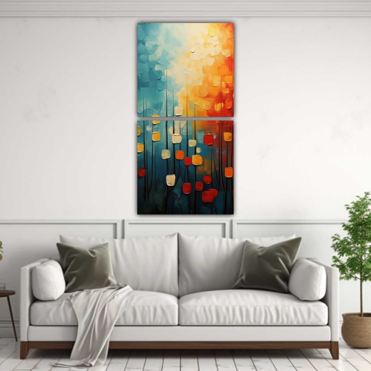 GENERICO - Pinturas Decorativas Abstractas Forest En 70x140 Cm