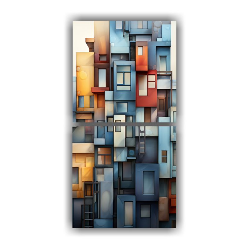 GENERICO - Pinturas Decorativas Estilo Mosaico Moderno De La 70x140 Cm