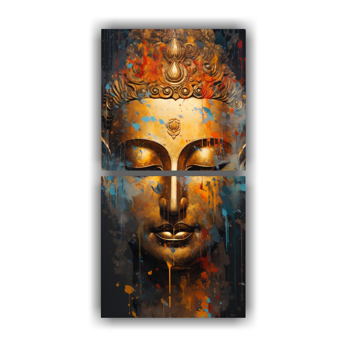 GENERICO - Pinturas Abstractas En Forma De Bastidor De 80x160 Cm