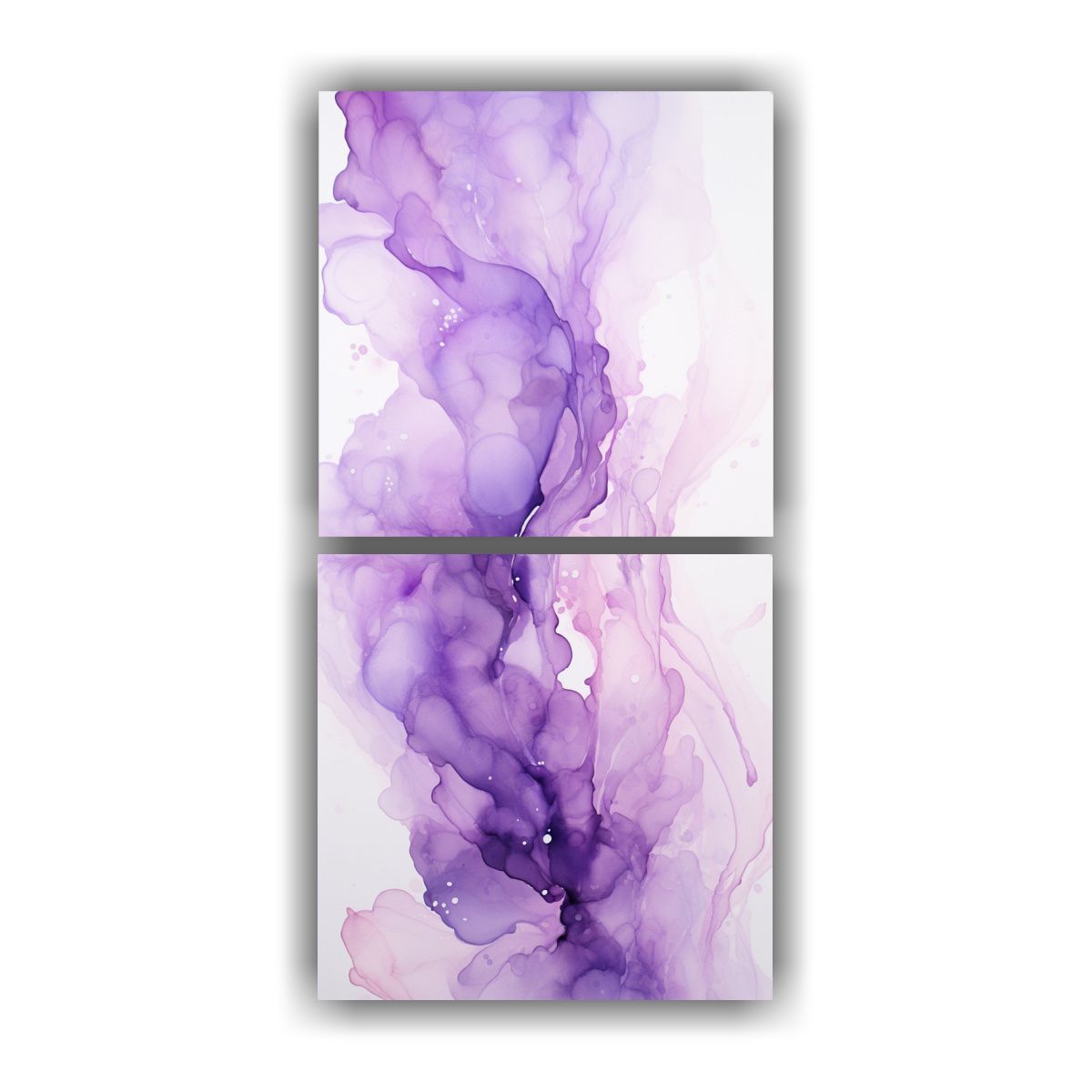 GENERICO - Cuadro Moderno Calidez Abstracto Con Salpicaduras 70x140 Cm