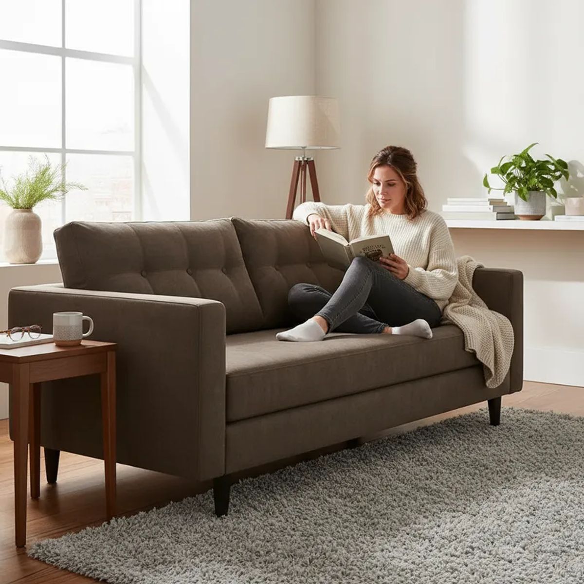 FLOBAL - Sofá 3 Cuerpos Paris - Repelente a Líquidos